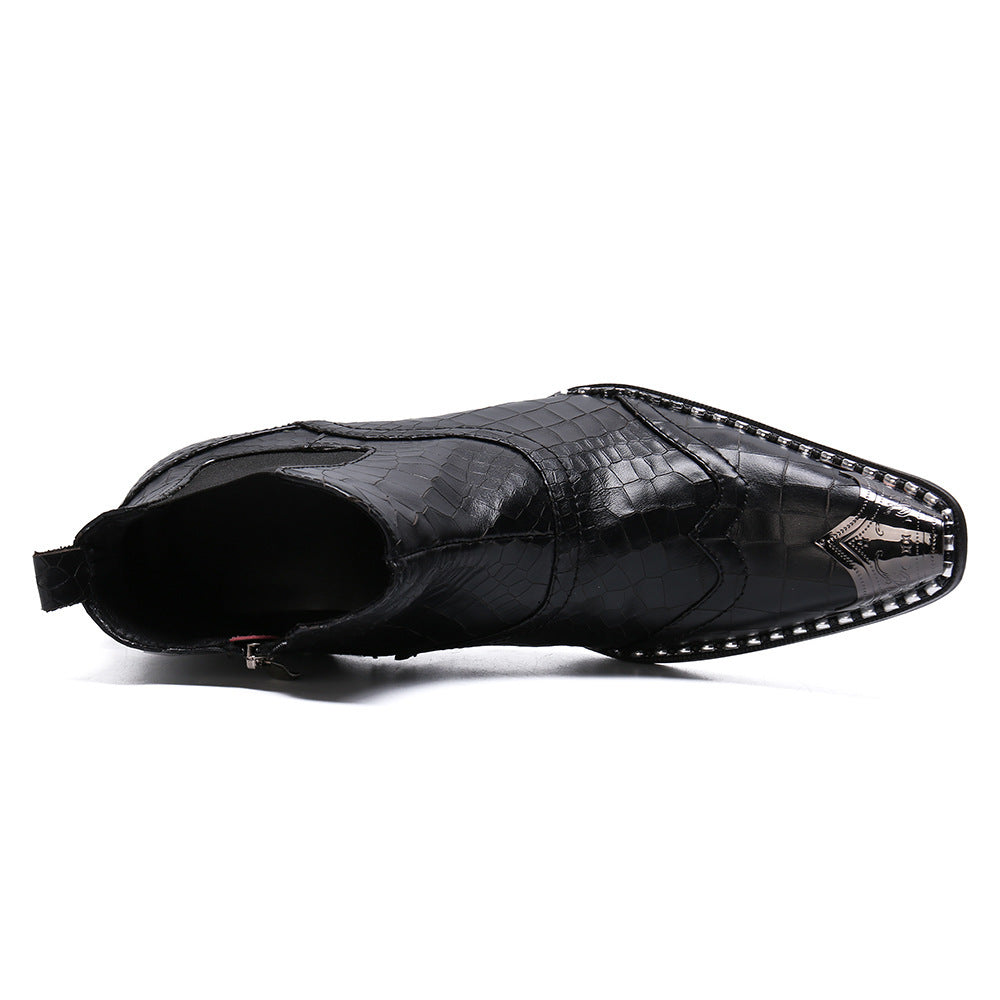 Men's British-style High-top Shoes Summer Breathable Chelsea Boots - Enfance-Heureuse