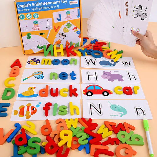 Children Spell Words and English Letters To Describe Educational Toys - Enfance-Heureuse