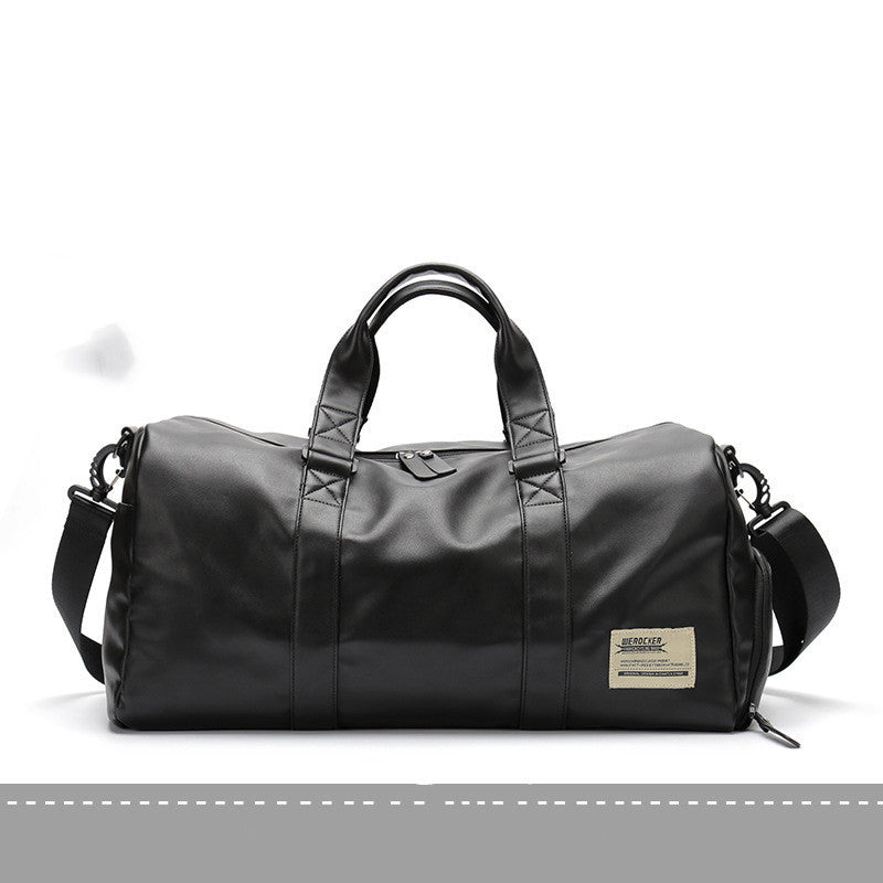 Large Capacity Sports Training Bag PU Waterproof Handbag Gym Bag - Enfance-Heureuse