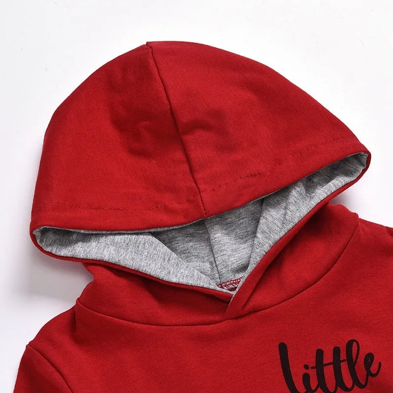 Conjunto de sudadera con capucha de manga larga para niño