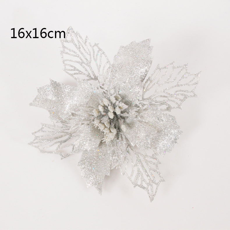 Christmas decorations canes hollowed out Christmas flowers - Enfance-Heureuse