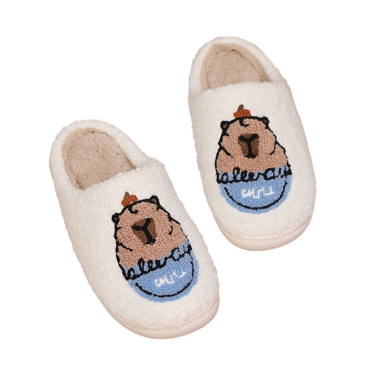 Cute Capibala Cotton Slippers Cartoon - Enfance-Heureuse
