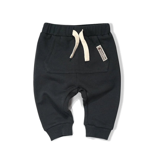 Solide Couleur Haute-taille Pour Garçons Et Filles Occasionnels Pantalon - Enfance-Heureuse