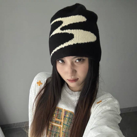 Gorro de lana térmico de punto para hombre y mujer, para otoño e invierno.