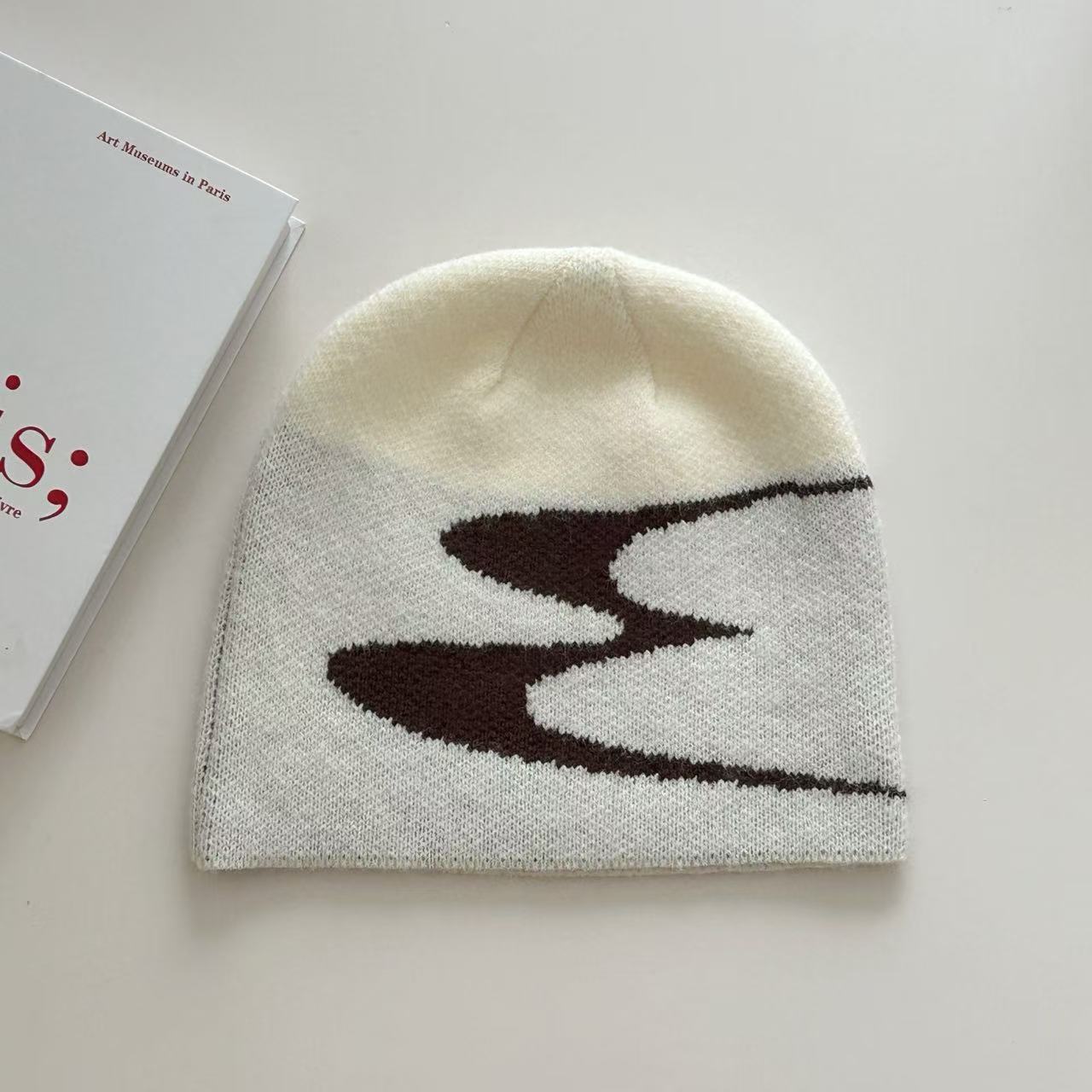 Gorro de lana térmico de punto para hombre y mujer, para otoño e invierno.