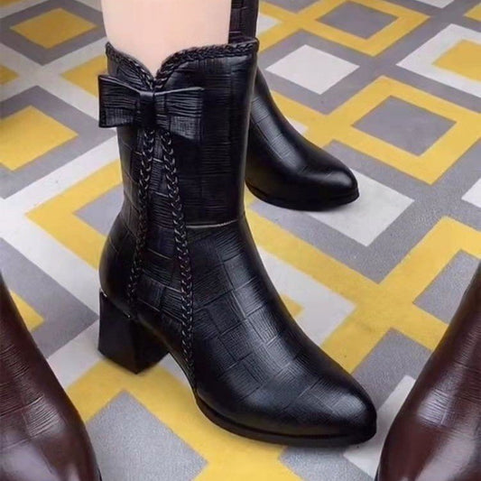 Botas Martin con lazo para mujer con personalidad de moda