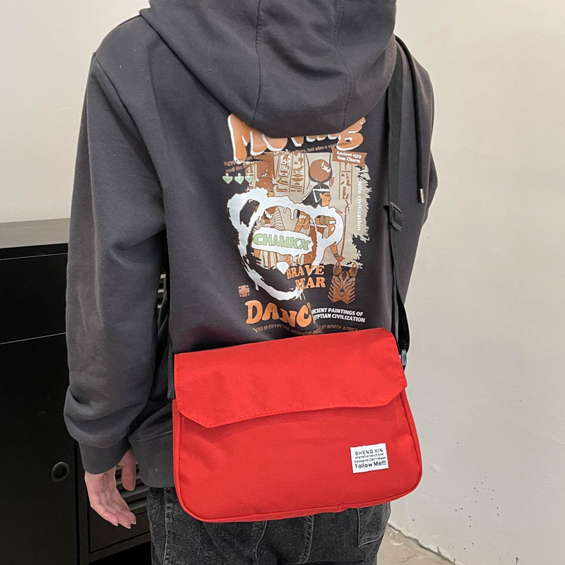 Ins Messenger Bags Women Men Crossbody Shoulder Bag Casual Couple Small Flap Bag - Enfance-Heureuse