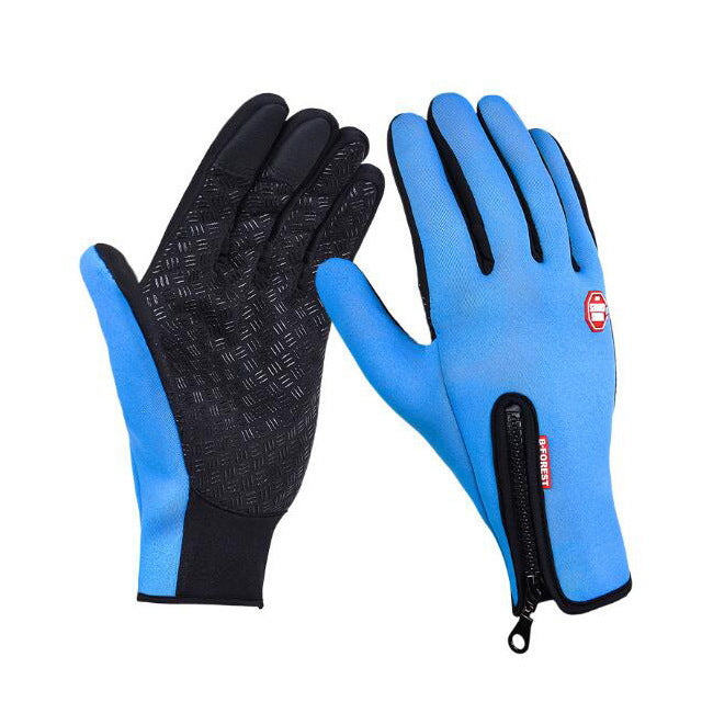Winter Gloves Touch Screen Riding Motorcycle Sliding Waterproof Sports Gloves With Fleece - Enfance-Heureuse
