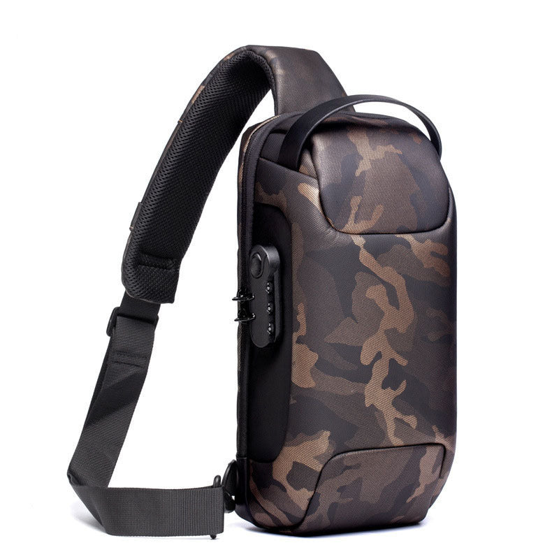 Sling Bag, Waterproof Men's Chest Bag Shoulder Bags Crossbody Sling Backpack For Men - Enfance-Heureuse