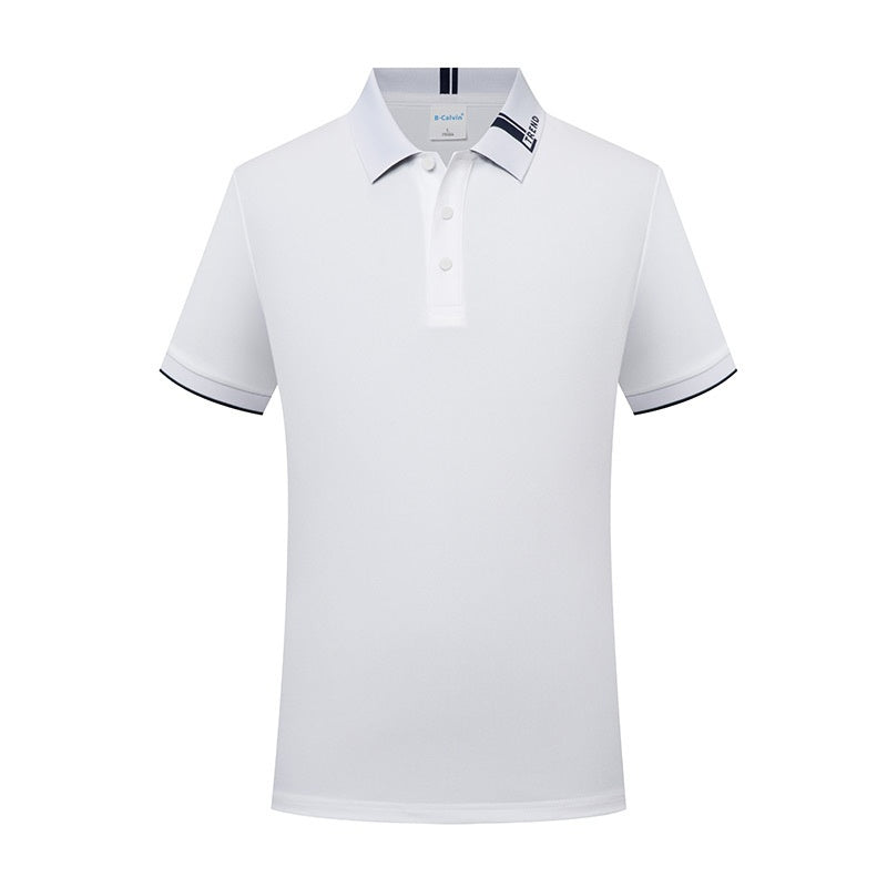 Breathable Refreshing Fashion Letter Short Sleeve Lapel Polo Shirt