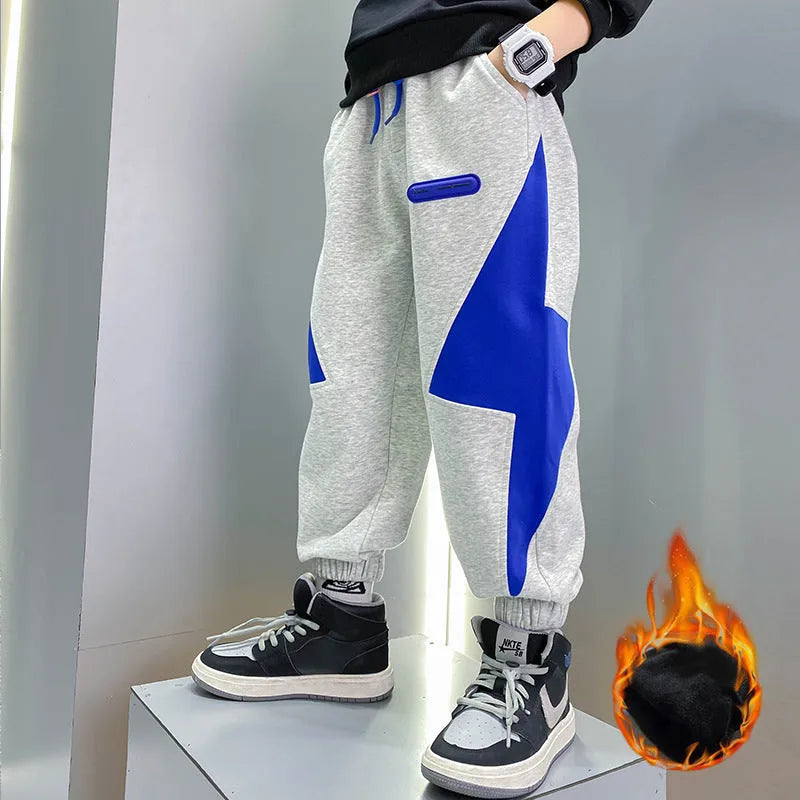 Fashion Big Boys And Girls All-in-one Fleece Trousers - Enfance-Heureuse