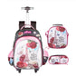 Three-piece Trolley Bag For Primary School Students - Enfance-Heureuse