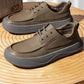 British Retro Brown Big Toe Casual Leather Shoes