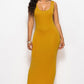Scoop Neck Wide Strap Maxi Dress