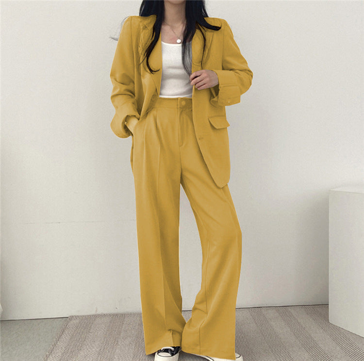 Korean Style Casual Suit Set Women - Enfance-Heureuse
