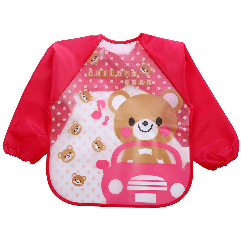 Children's Gown Long Sleeve Kids Waterproof Meal Baby Apron Painting Clothes Bib Protective Clothing - Enfance-Heureuse