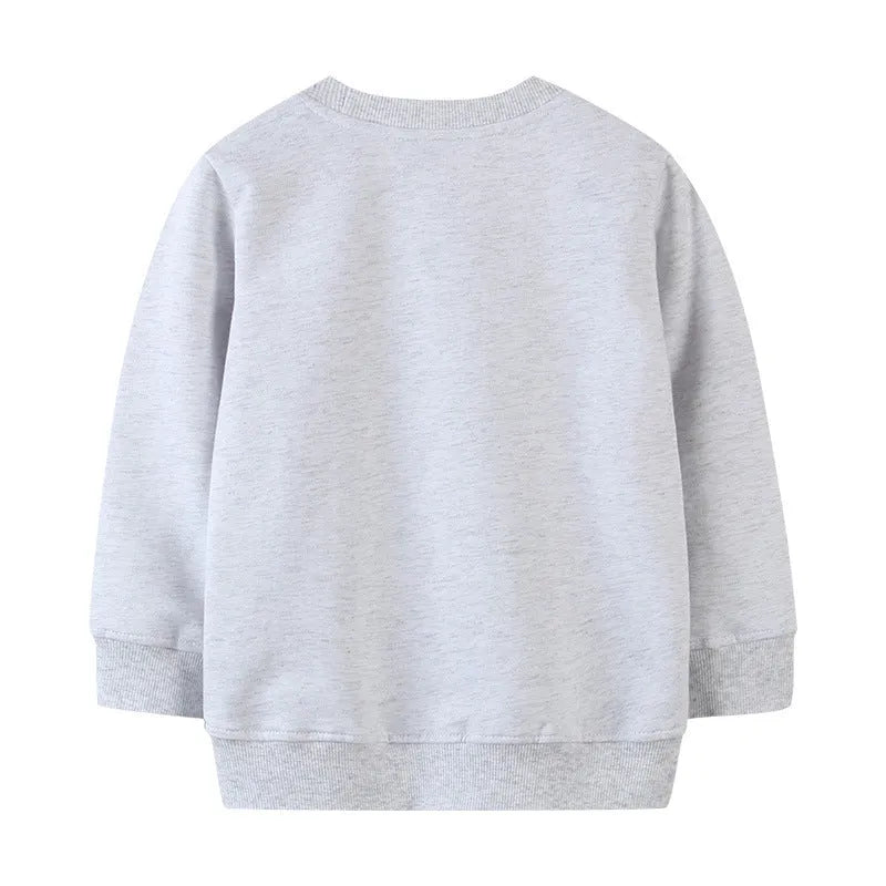 Sweat-shirt dinosaure imprimé en coton à manches longues pour garçons - Enfance-Heureuse