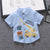 Anchor Print Little Boy's Children's Suit Korean Short Sleeve T-Shirt Children's Wear - Enfance-Heureuse