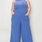 Basic Bae Full Size Ribbed Tank and Wide Leg Pants Set - Enfance-Heureuse
