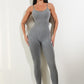 Womens Sexy Unitard One Piece Jumpsuit Spaghetti Strap Tummy Control Rompers Sleeveless Bodysuits Outfits - Enfance-Heureuse