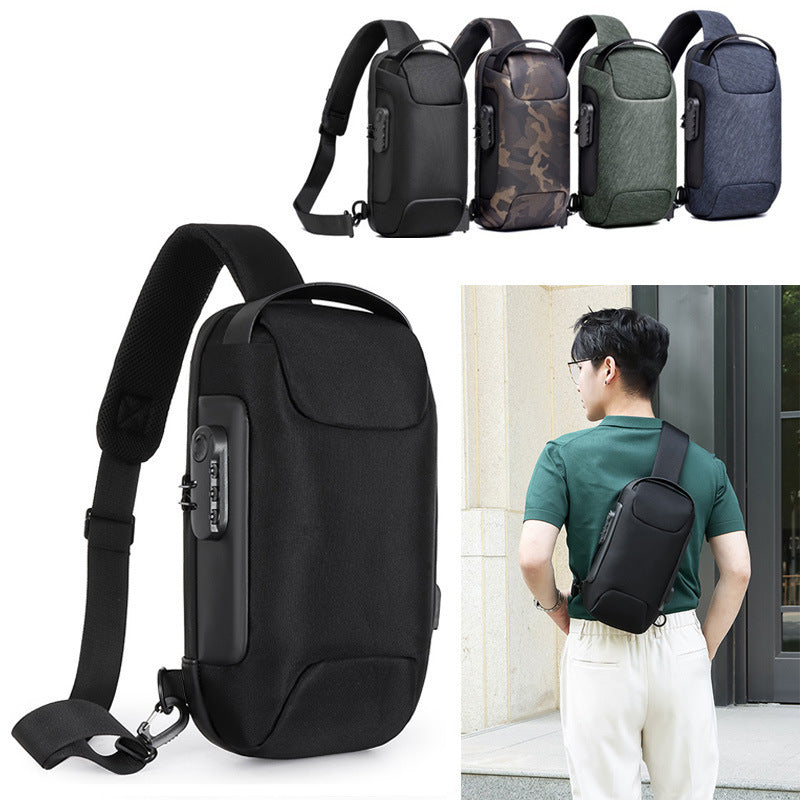 Sling Bag, Waterproof Men's Chest Bag Shoulder Bags Crossbody Sling Backpack For Men - Enfance-Heureuse