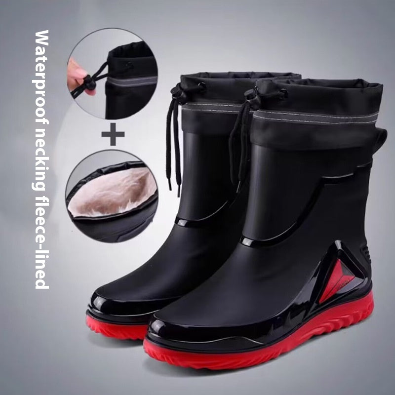 Closed Waterproof Shoes Outdoor Rubber Boots - Enfance-Heureuse