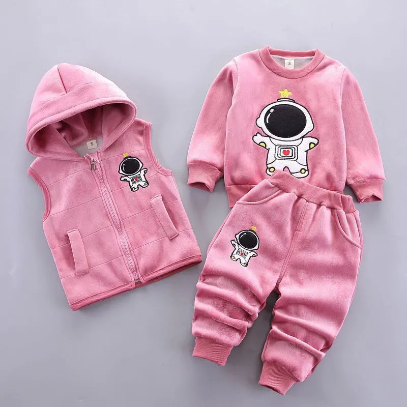 Children's Clothing Baby Three Piece Set - Enfance-Heureuse