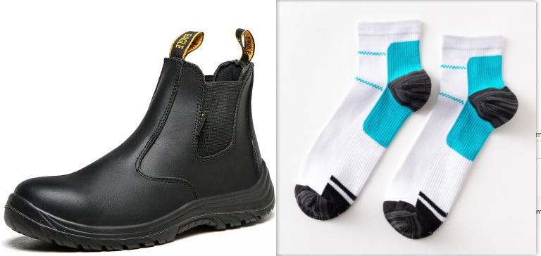 Leather Safety Shoes Boots Safety Work Shoes - Enfance-Heureuse