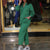 Women's Fashion Casual Lapel Long Sleeve Shirt Casual Pants Suit - Enfance-Heureuse