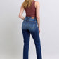 Judy Blue Full Size Washed Straight Leg Jeans with Pockets - Enfance-Heureuse