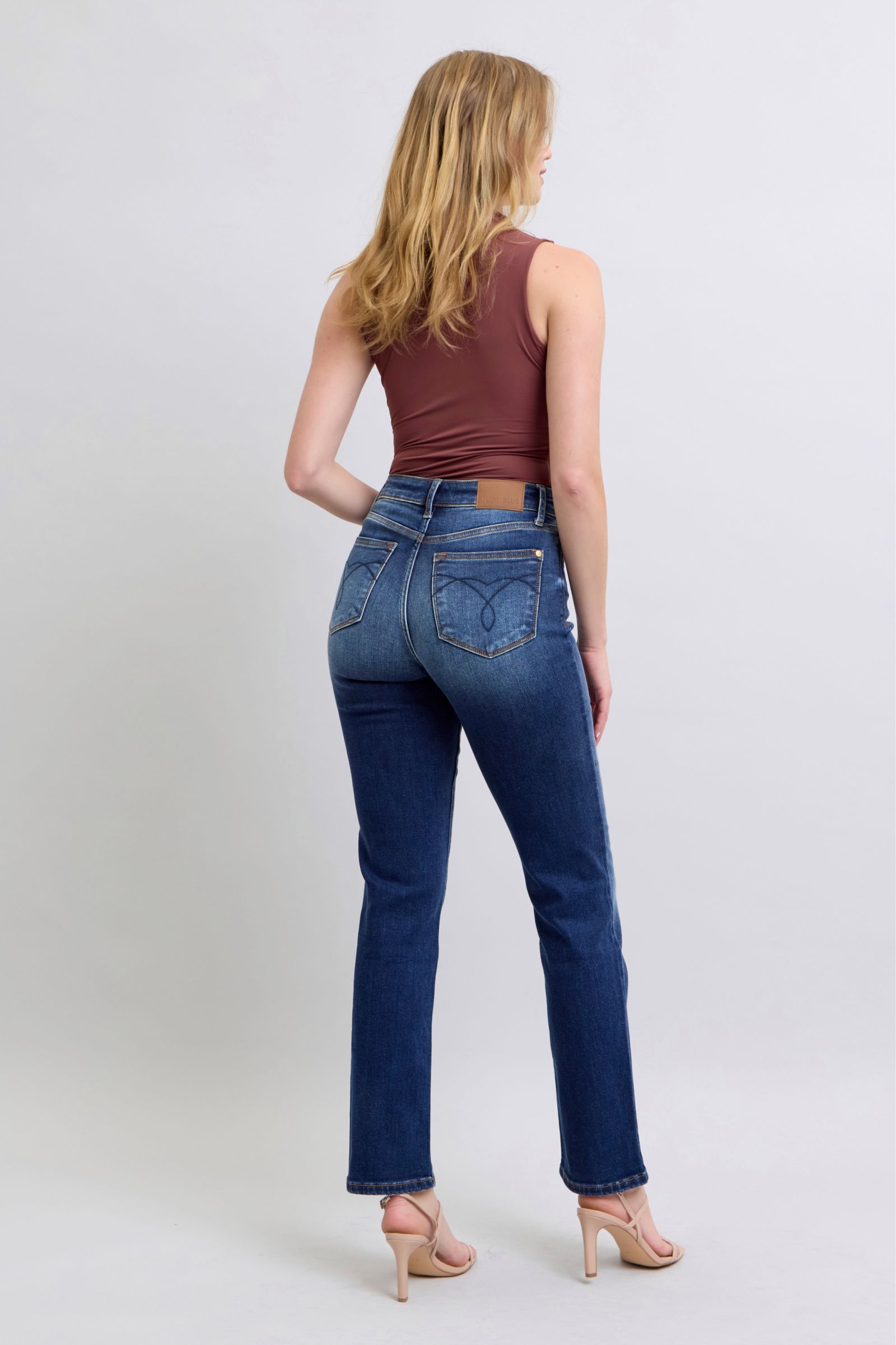 Judy Blue Full Size Washed Straight Leg Jeans with Pockets - Enfance-Heureuse