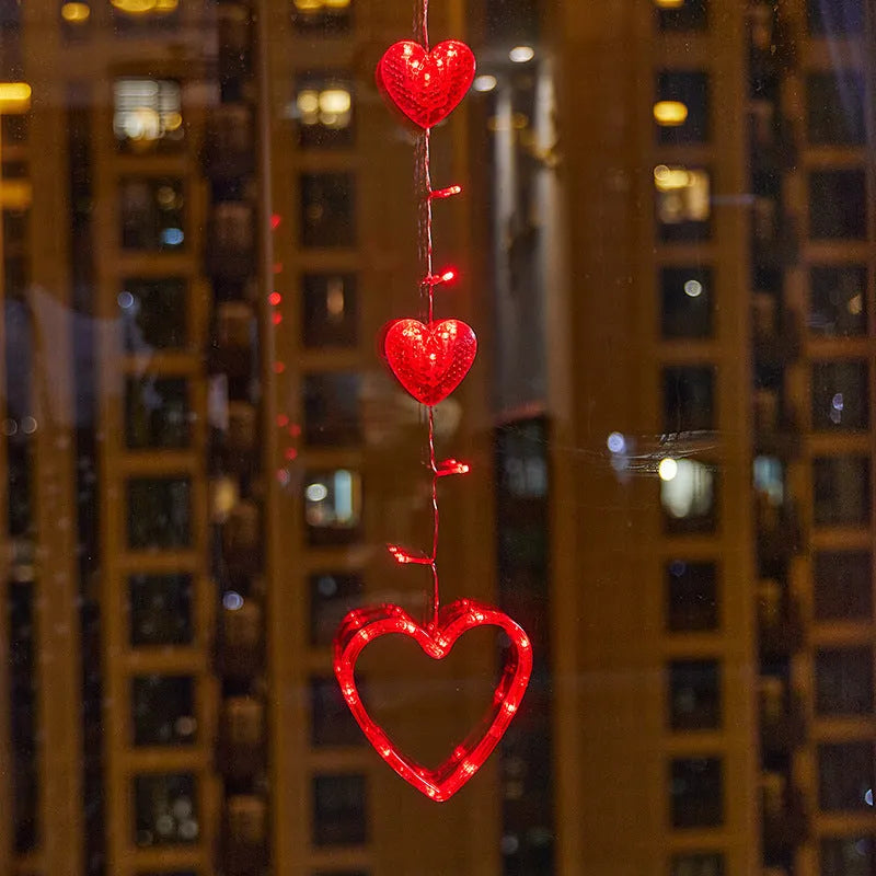 Christmas Atmosphere Layout Sucker Lamp Window Creative Decoration - Enfance-Heureuse