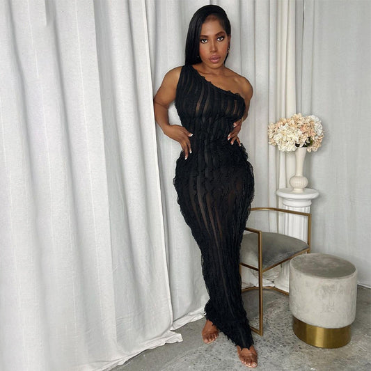 Backless High Waist Sheath Dress - Enfance-Heureuse