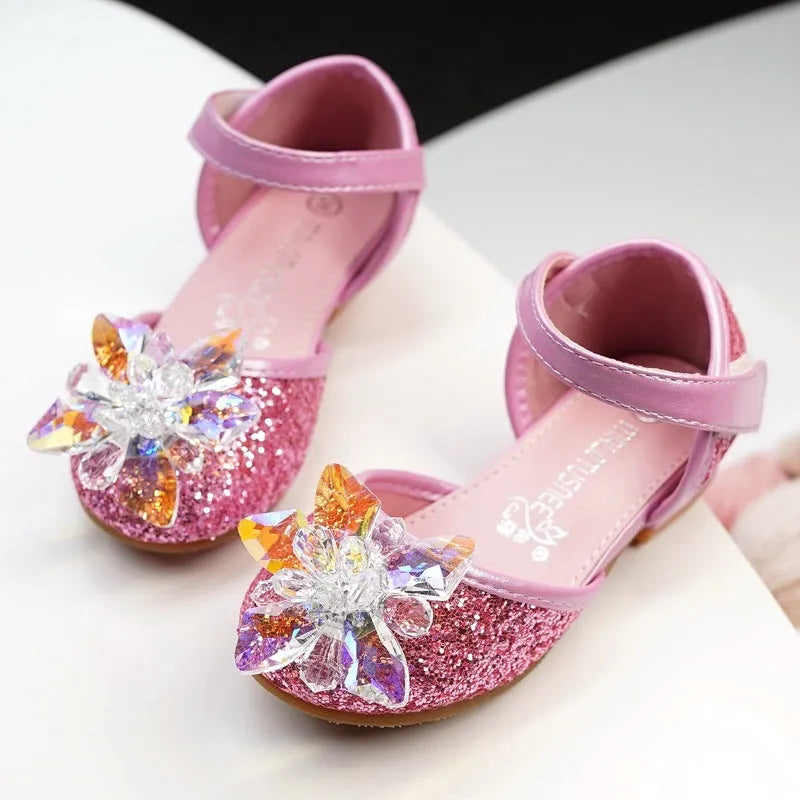 Filles cristal chaussures strass chaussures simples - Enfance-Heureuse