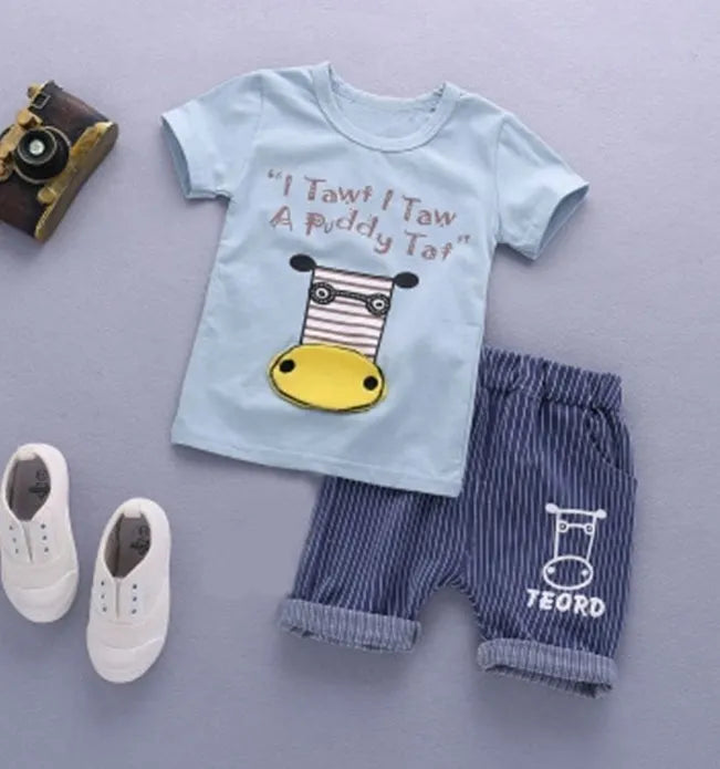 Boys' short sleeve suit - Enfance-Heureuse