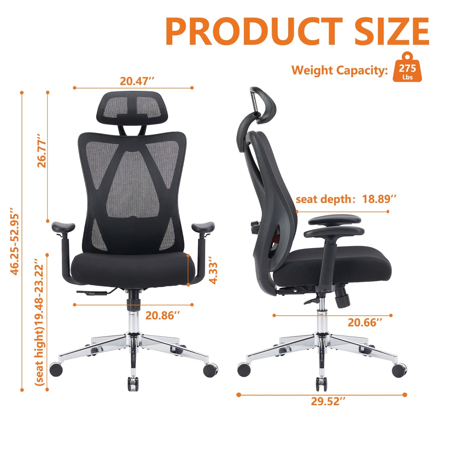 Ergonomic Office Chair - Enfance-Heureuse