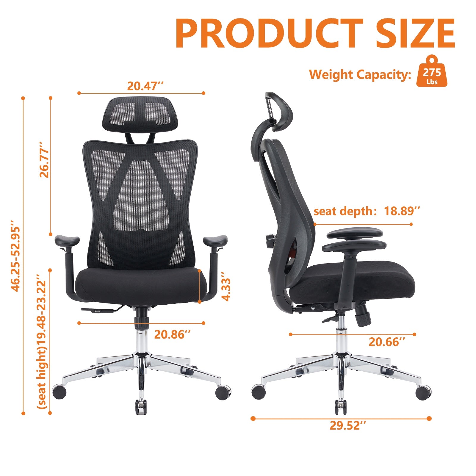 Ergonomic Office Chair - Enfance-Heureuse