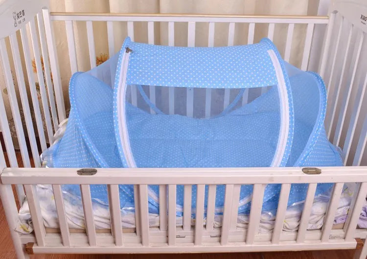 Pliable Bébé Moustiquaire Avec Oreiller + Net 2 pièces Ensemble - Enfance-Heureuse