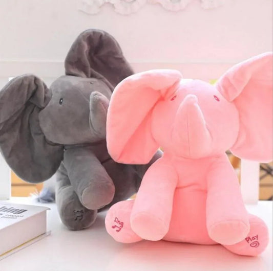 Peek-UN-Boo D'éléphants Interactifs En Peluche Jouet - Enfance-Heureuse