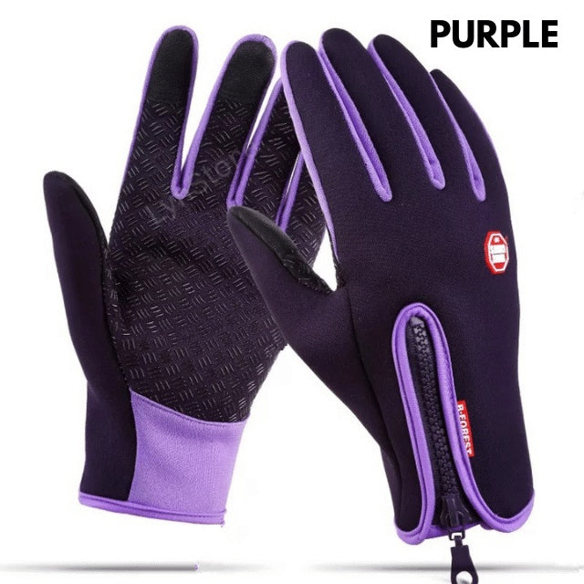 Winter Gloves Touch Screen Riding Motorcycle Sliding Waterproof Sports Gloves With Fleece - Enfance-Heureuse