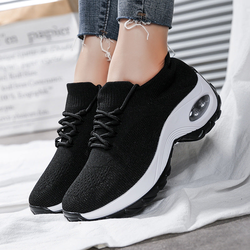 Sports shoes women flying knit socks shoes shaking shoes - Enfance-Heureuse