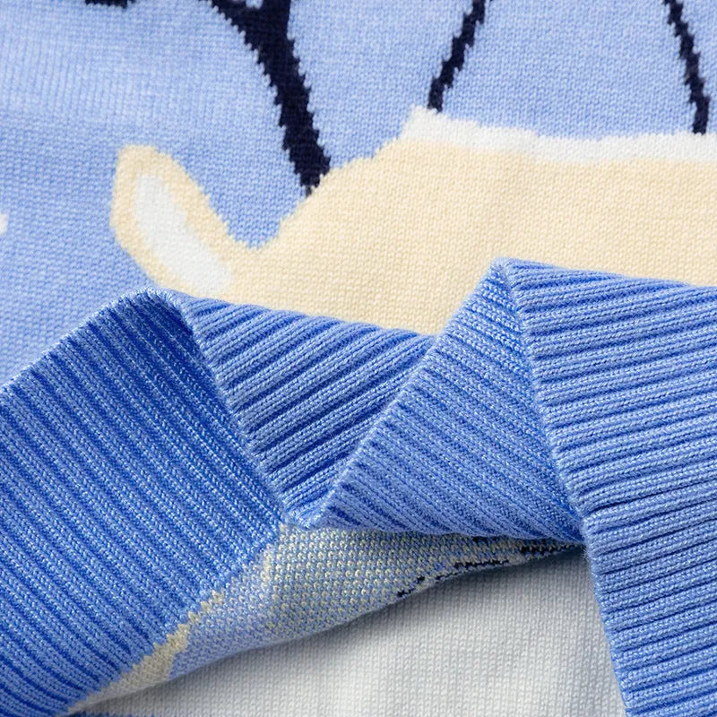 Christmas snowflake fawn sweater - Enfance-Heureuse