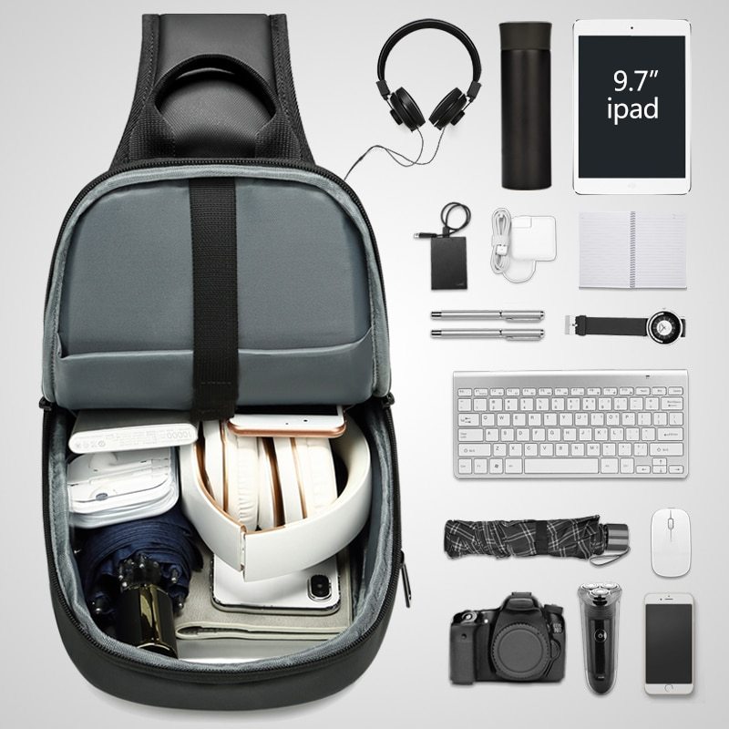 Compatible with Apple, 9.7 inch iPad Shoulder Bag for Men Business Crossbody Bags - Enfance-Heureuse