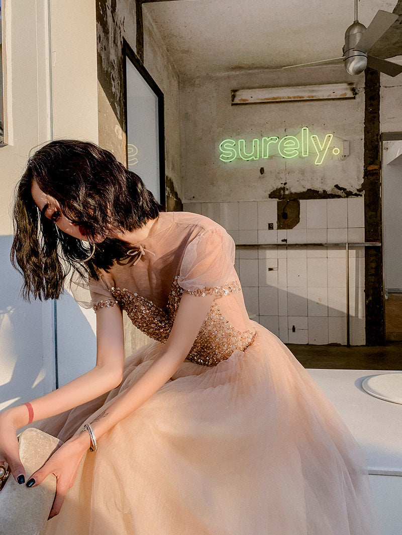 Wedding Dress For Banquet Annual Meeting Performance - Enfance-Heureuse