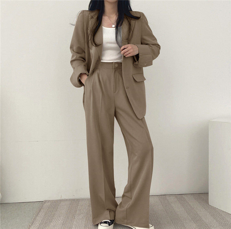 Korean Style Casual Suit Set Women - Enfance-Heureuse