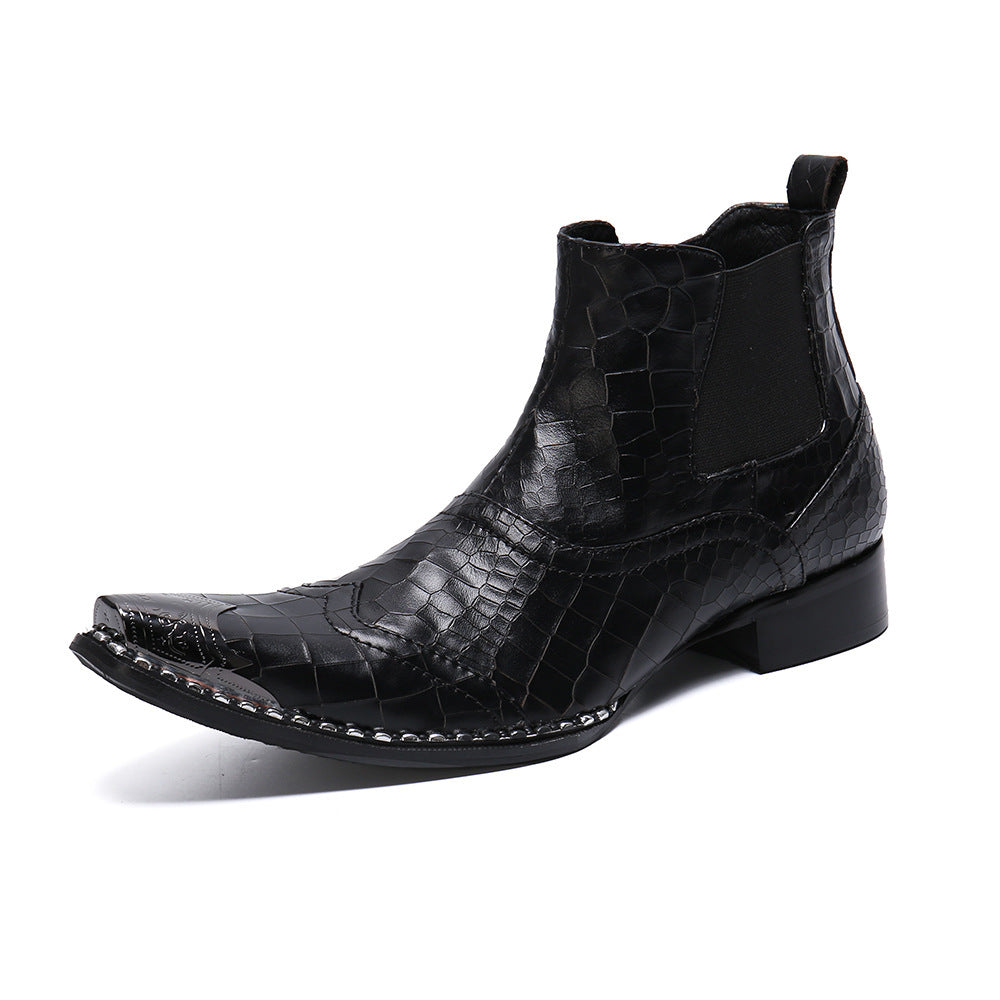 Men's British-style High-top Shoes Summer Breathable Chelsea Boots - Enfance-Heureuse
