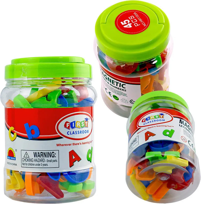 Magnetic stickers preschool English number plastic toys - Enfance-Heureuse