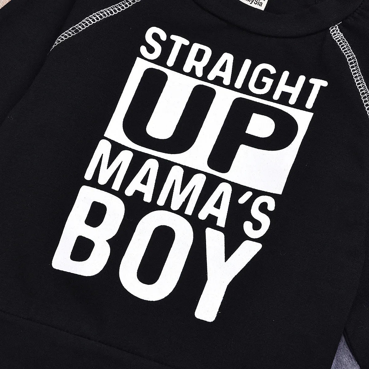 Boy's suit black long sleeve two-piece suit - Enfance-Heureuse