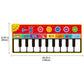 148 * 60cm children''s super large piano music blanket baby dance blanket music carpet piano game mat cross border - Enfance-Heureuse