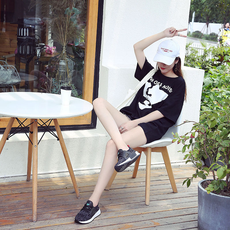 Sports casual shoes flat women shoes - Enfance-Heureuse